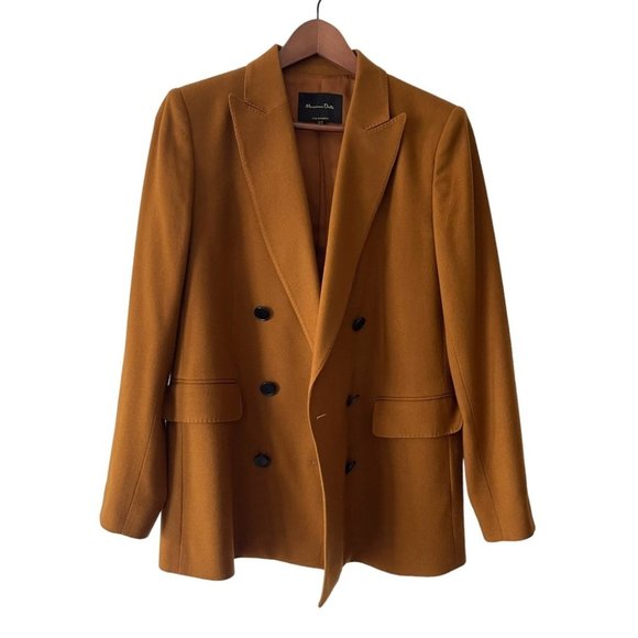 Massimo Dutti Jackets & Blazers - ❌SOLD ❌MASSIMO Dutti Double Breasted Wool Blazer Brown size 10